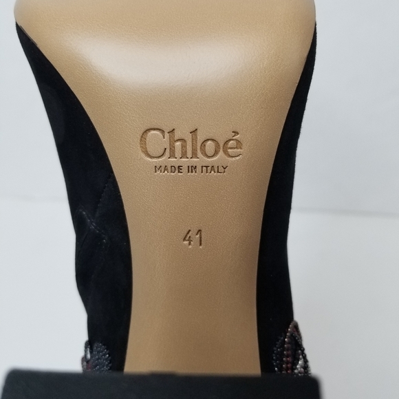 Chloe Bead Fringe Suede Ankle Boots - Picture 9 of 12